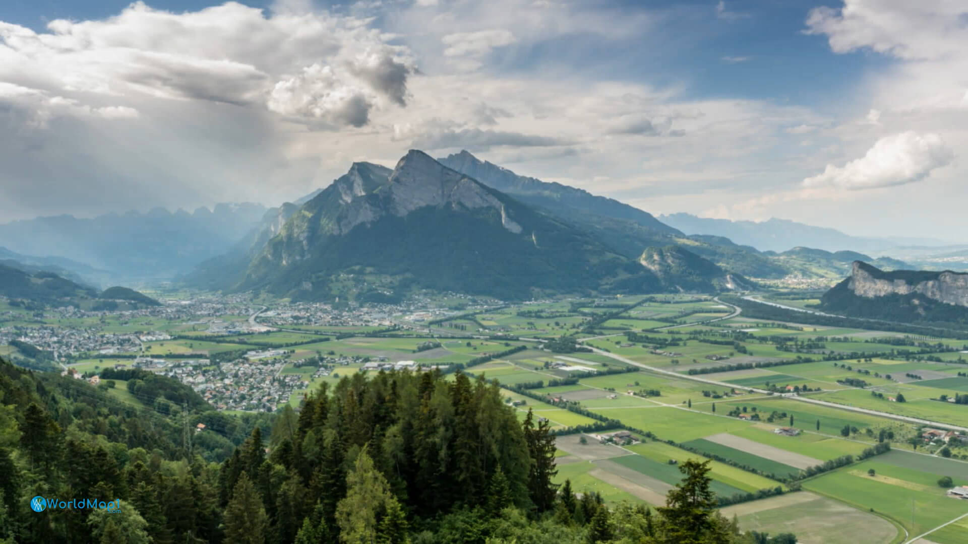 St. Gallen and Mountains